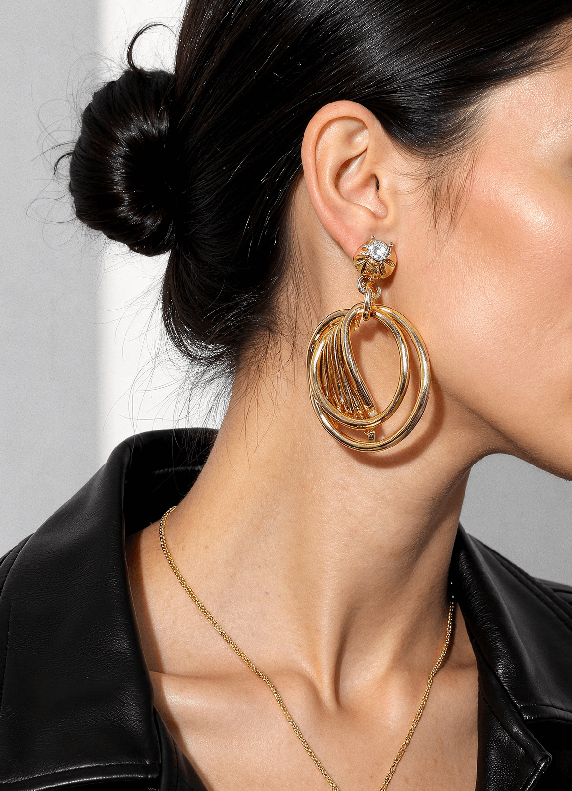 Bold earrings