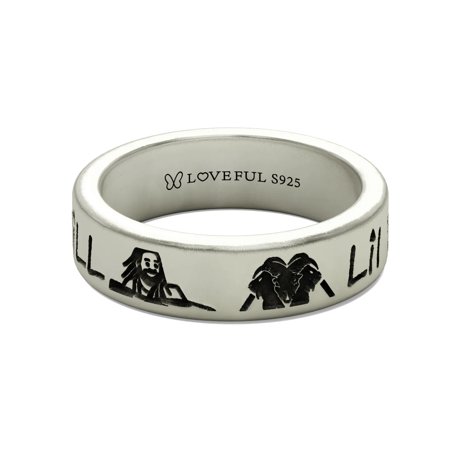 Matte Silver Ring, Classic Vintage SquareLILWILL, producechange-68905BCA8BD30 Matte Silver Ring, Classic Vintage SquareLILWILL, producechange-68905BCA8BD30
