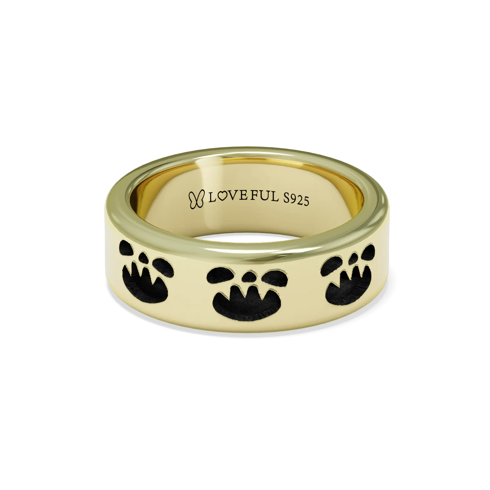 Polished 14K Gold Vermeil, Classic Vintage Square, Spooky Halloween Wishes II